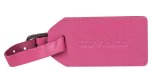 Travelite Luggage Tag Leather Pink