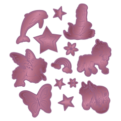 Step by Step Reflective Sticker Set Red