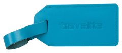 Travelite Luggage Tag Leather Blue