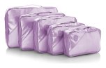 Heys Metallic Packing Cube 5pc Lilac