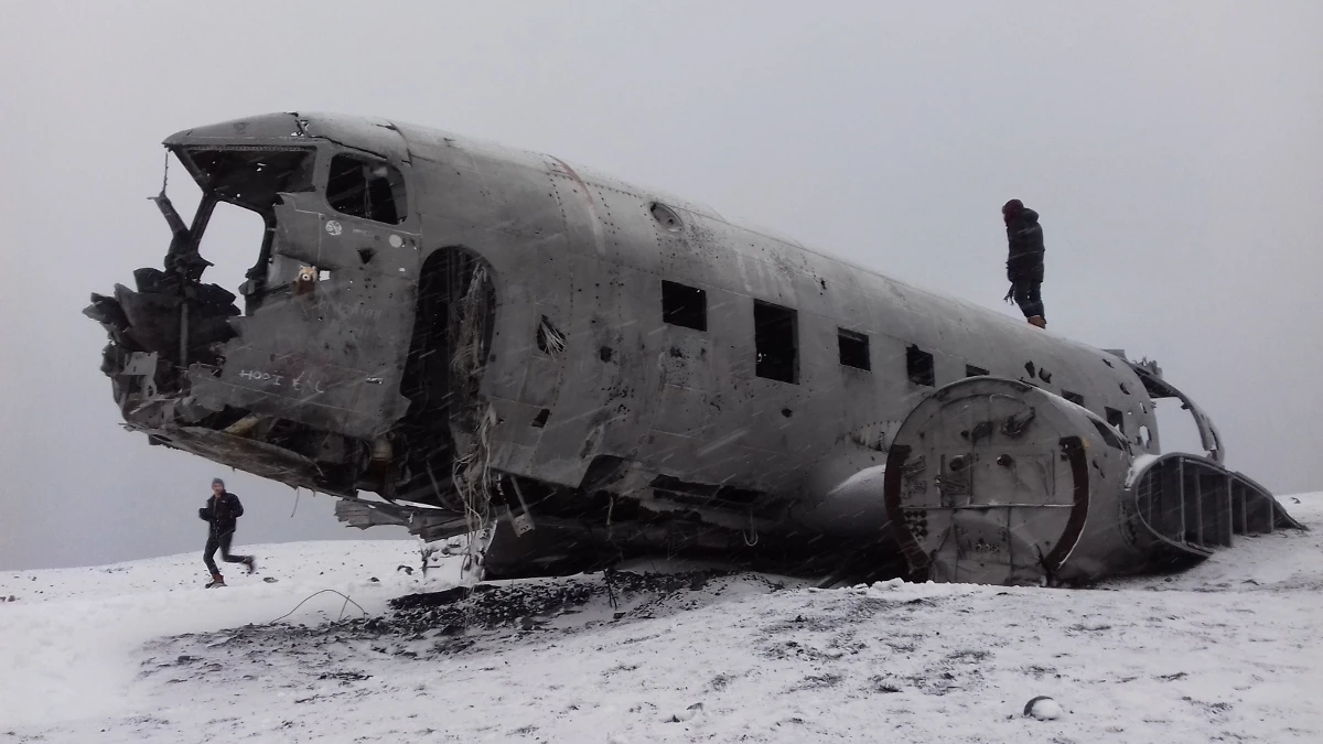 Douglas Super DC-3 Dakota roncsa (Izland)