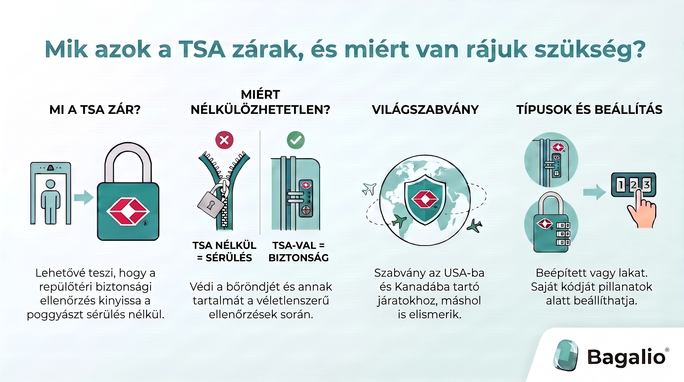 INFOGRAFIKA: Mik azok a TSA zárak és miért van rájuk szüksége?