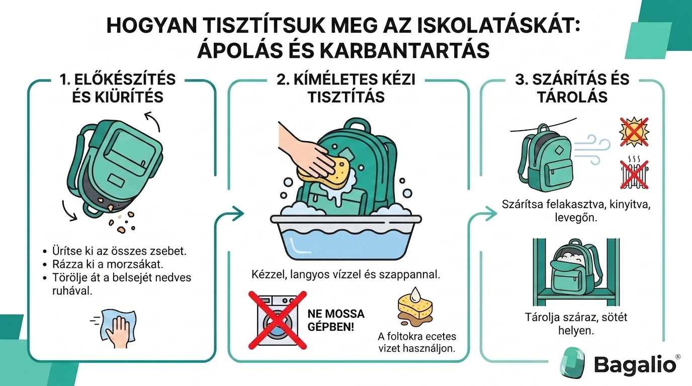 Infografika: hogyan tisztítsa és ápolja az aktatáskát